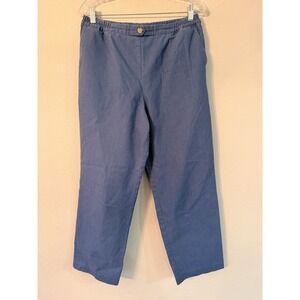 The TOG Shop Women's Blue Denim Pants Size 12P Elastic Waist Casual Comfort